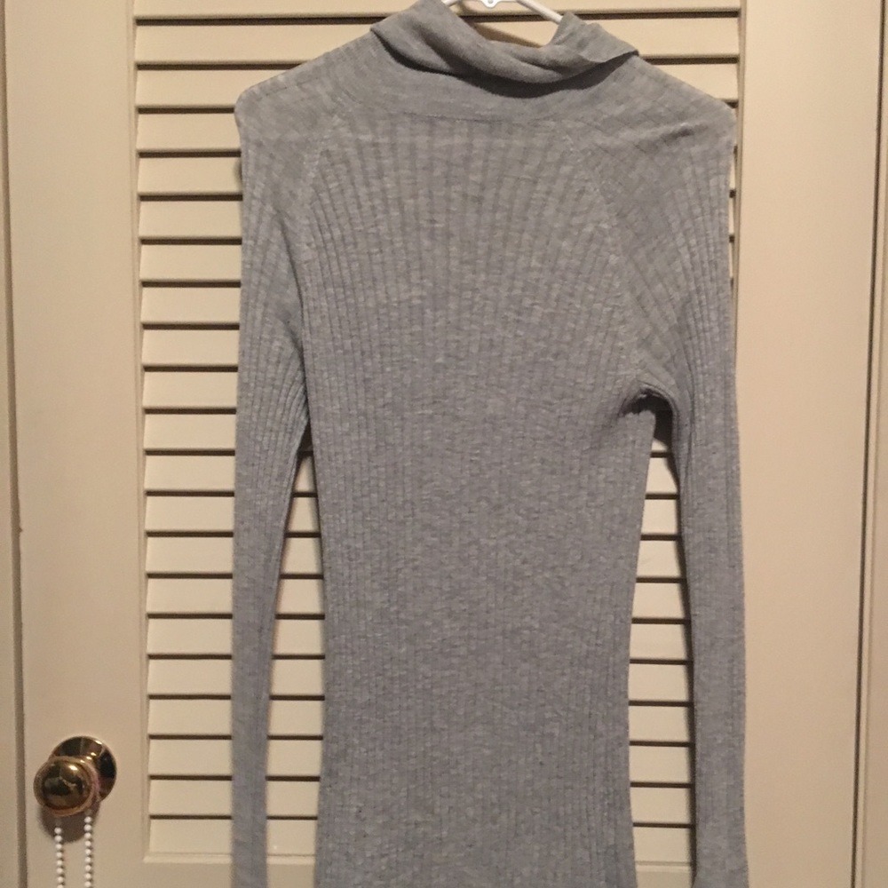 Grey sweater dress